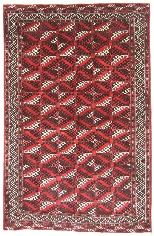 Bokhara Tappeto 270 x 170 Rosso (Iran) Annodato A Mano