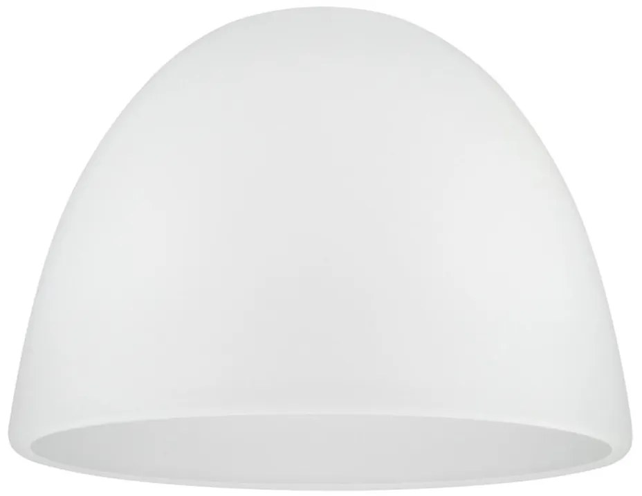 Vetro di ricambio per portalampada E27, diametro 18 cm, in vetro opalino