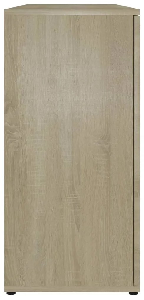 Credenza Rovere Sonoma 120x35,5x75 cm in Legno Multistrato