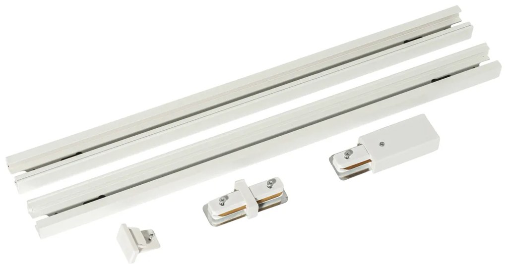 Sistema a binario moderno monofase bianco 50 cm set di 2 - Iconic