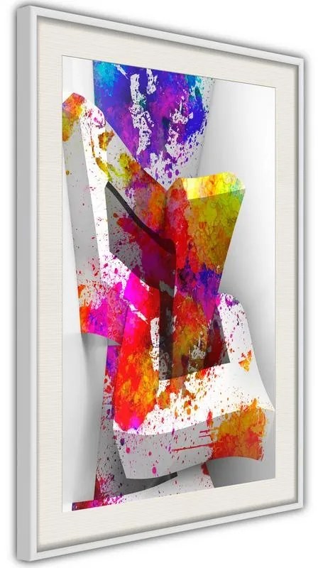 Poster  Colours and Shapes  Cornice Quadri Cornice nera con pass-partout, Larghezza x Altezza Home decor 20x30