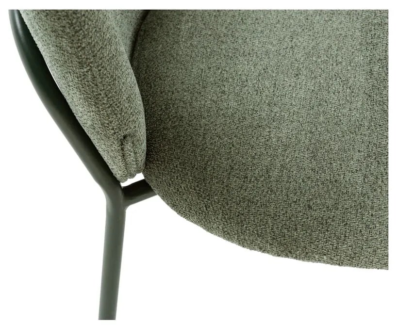 Sedie da pranzo in set verdi imbottite 4 pz Daia – Marckeric