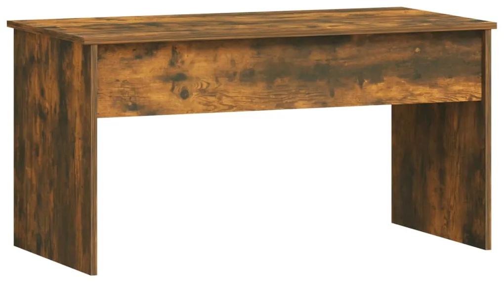 Tavolino rovere fumo 102x50,5x52,5 cm in legno multistrato