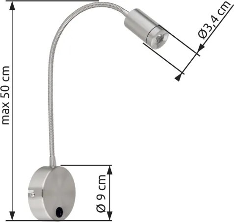 Globo 57311N - Lampada flessibile a LED MILLY LED/3W/230V