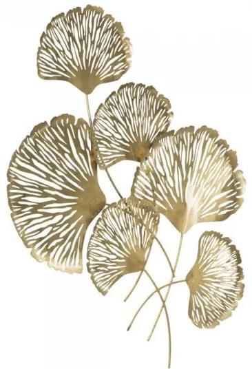 Pannello Decorativo In Ferro Iris Verticale 78x5,5x101 Cm Oro
