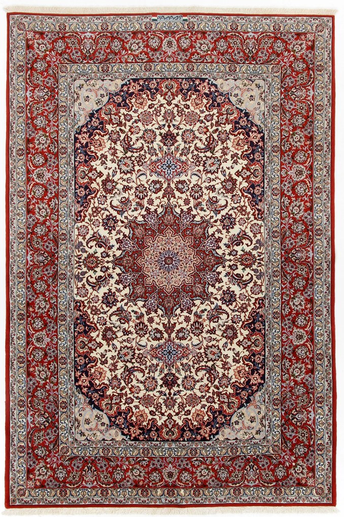 Isfahan Tappeto 250 x 160 (Iran) Annodato A Mano