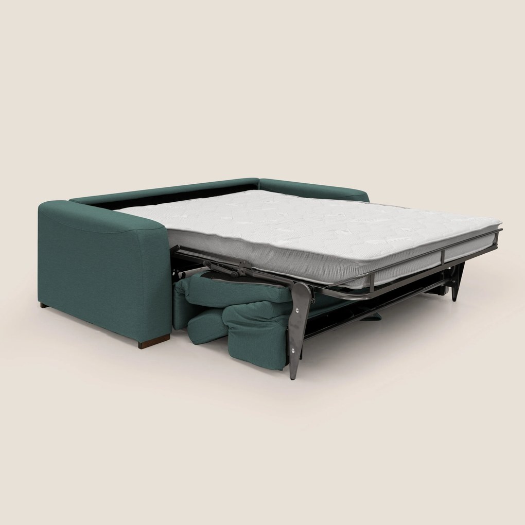 Poseidon divano letto + relax elettrico in tessuto smacchiabile impermeabile T05 verde