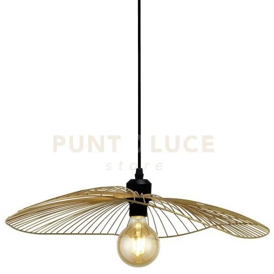 Ciondolo wave convertibile in flush - metallo nero e oro