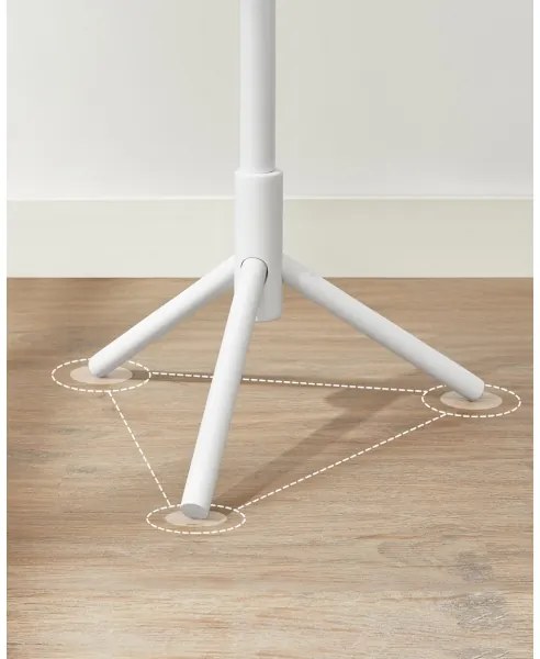 Appendiabiti da terra LINEA, bianco