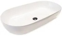 Lavabo d'appoggio ovale 75x38 cm collezione Happy Hour Slim di Hatria