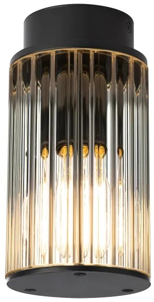 Argon 8773 - Plafoniera da esterno NORFOLK 1xE27/15W/230V IP44 nero