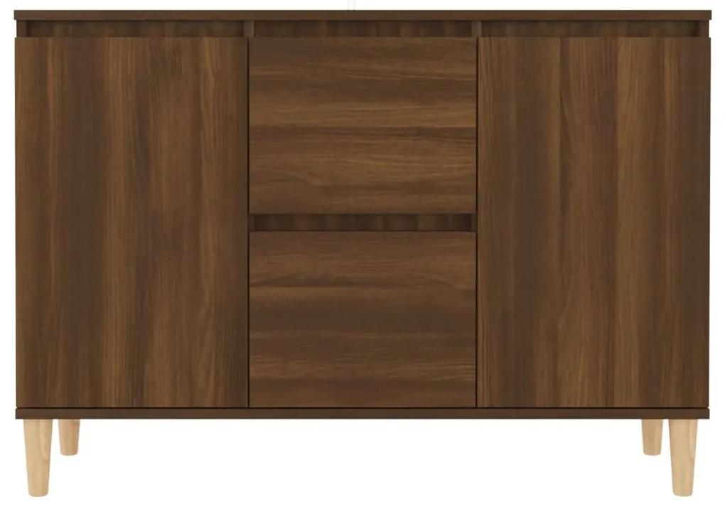 Credenza rovere marrone 103,5x35x70 cm in legno ingegnerizzato