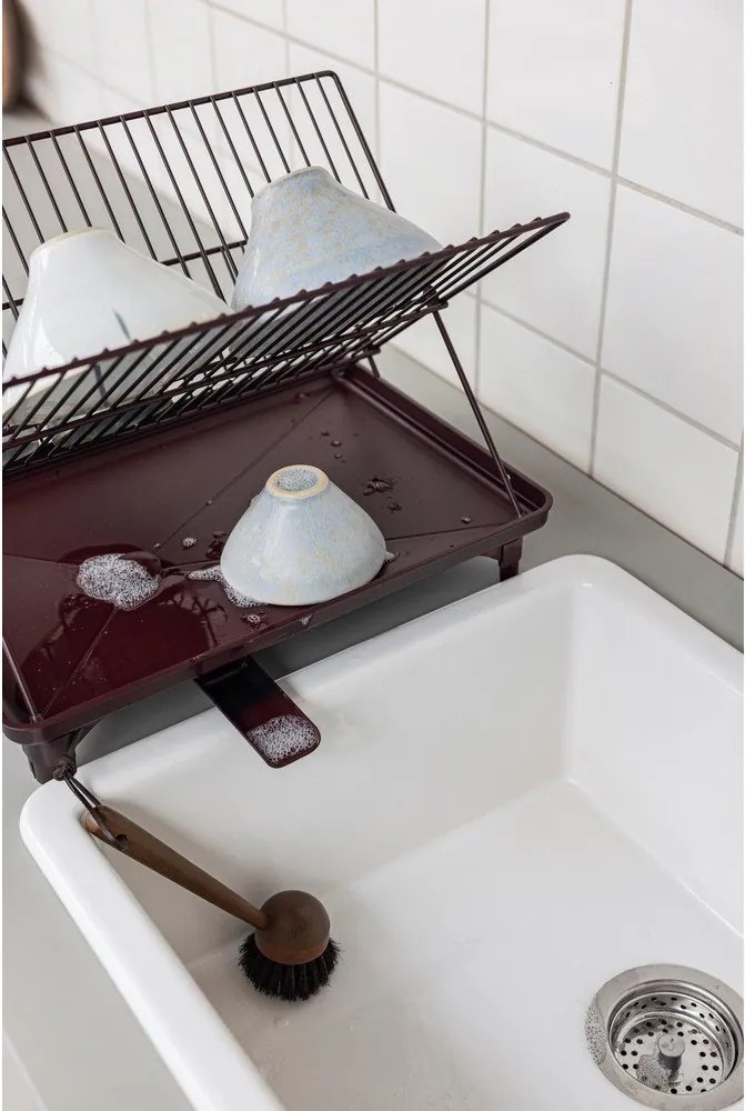 Scolapiatti a due piani burgundy 42x29 cm Dry-It – Mette Ditmer Denmark