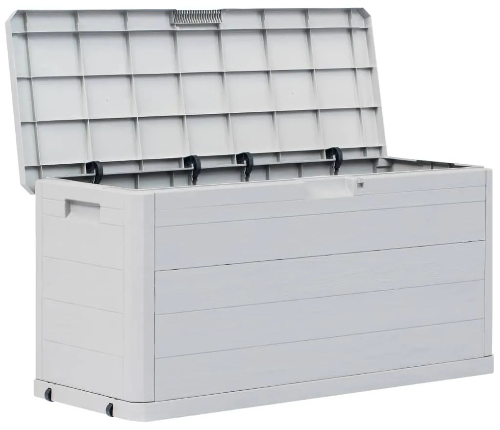Baule da giardino 280 l grigio chiaro