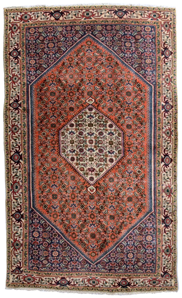 Bidjar Tappeto persiano 130x220 Rosso (Iran) Annodato A Mano