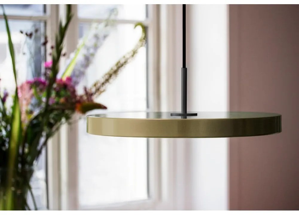 Apparecchio a sospensione LED marrone chiaro con paralume in metallo ø 43 cm Asteria Medium - UMAGE