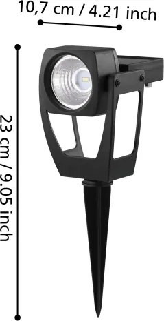 Eglo 48719 - Proiettore solare a LED SOLAR LED/0,1W/3,2V 1000 mAh IP44
