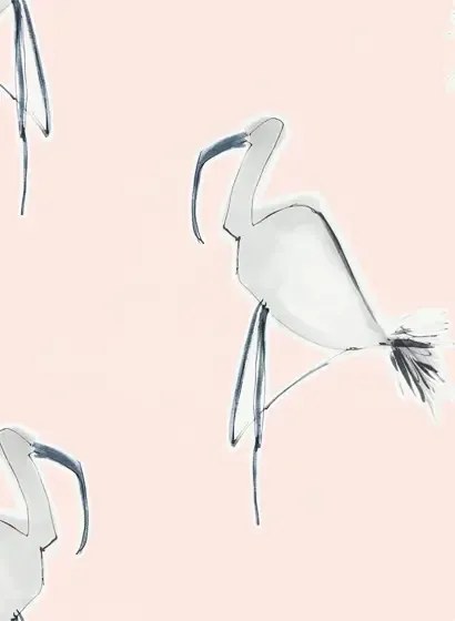 Flamingo Tapete Zanzibar von Scion - Blush