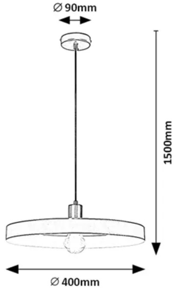 Rabalux 72017 - Lampadario a cavo ALATAR 1xE27/40W/230V
