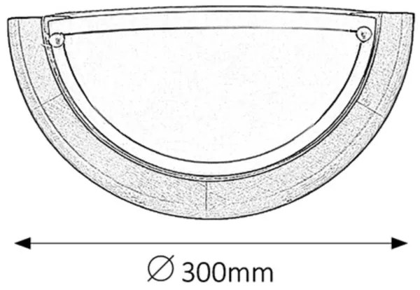 Brilagi - Lampada da parete ORBIS 1xE27/60W/230V 30 cm pino