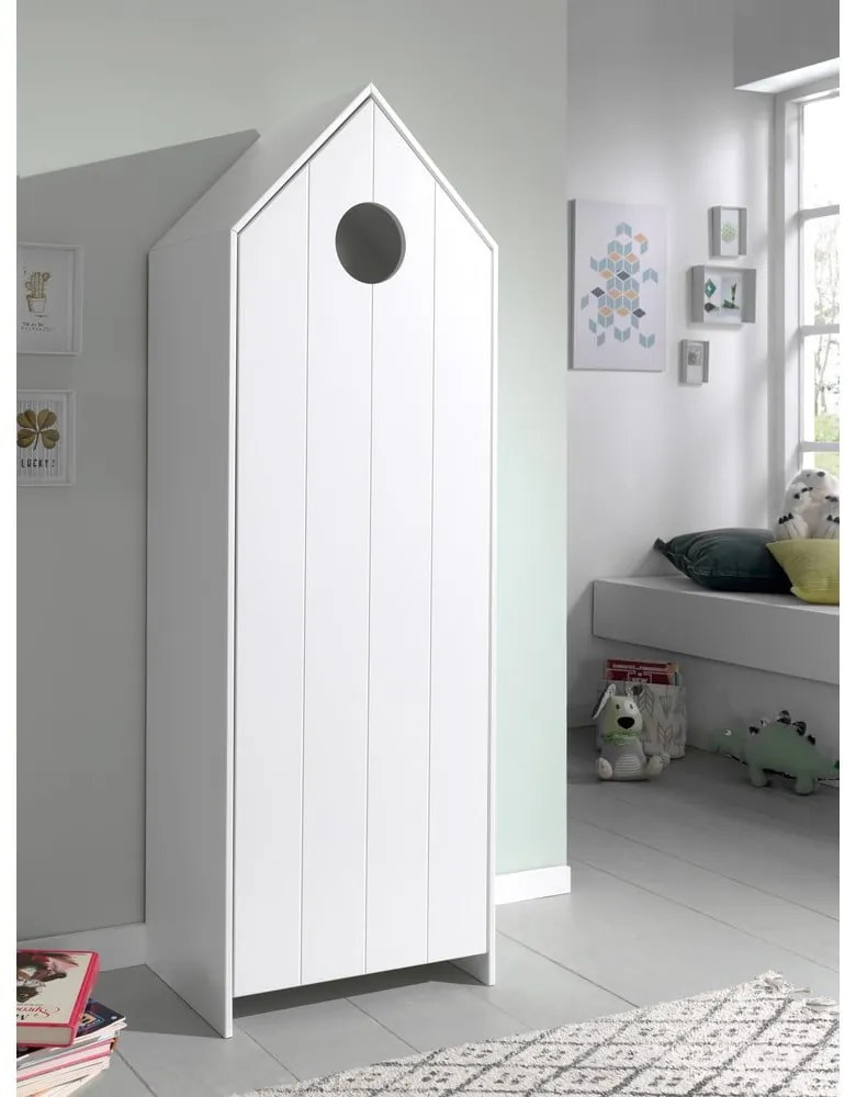 Armadio a giorno bianco per bambini 173x171,5 cm CASAMI - Vipack