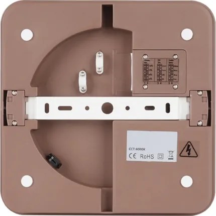 Brilagi -LED Plafoniera da esterno BENE LED/24W/230V 26x26 cm marrone IP54