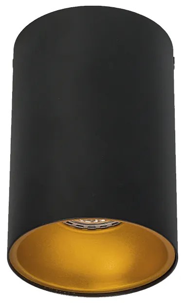 Faretto nero con oro - Deep