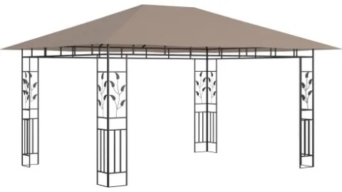 Gazebo con Zanzariera 4x3x2,73 m Talpa 180 g/m²