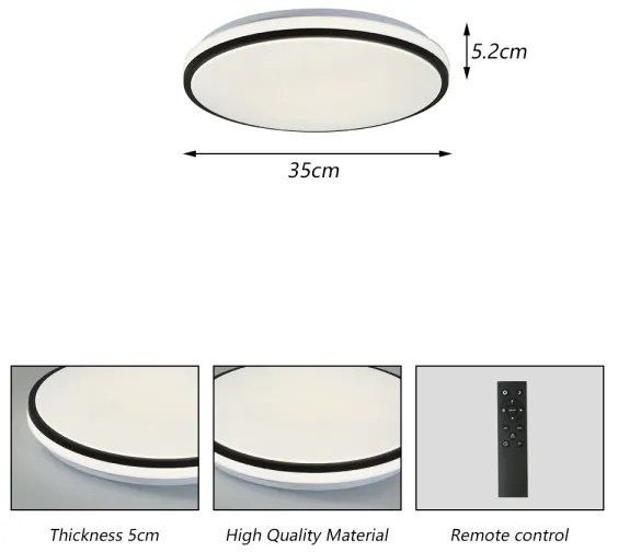 Brilagi - Luce LED dimmerabile SMART LED/28W/230V diametro 35 cm Wi-Fi Tuya + +TC