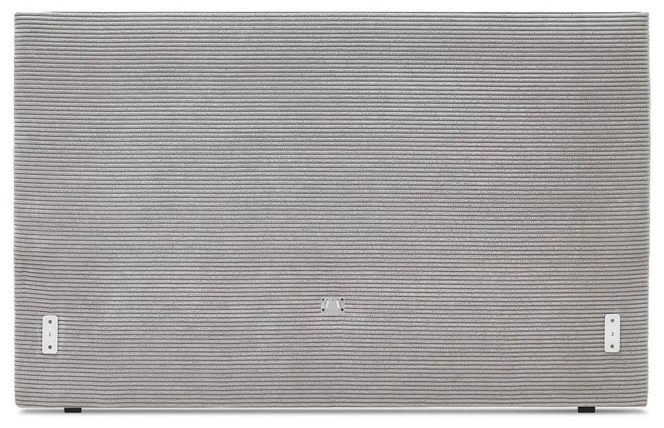 Letto matrimoniale imbottito grigio chiaro con griglia 180x200 cm Anja - Bobochic Paris
