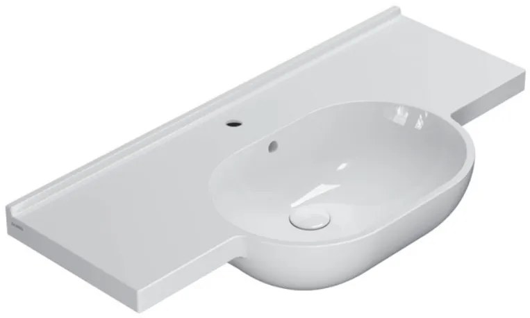 Ceramica Globo Mode Lavabo 100x49 Cm Installazione Sospesa O Su Struttura Bianco Lucido