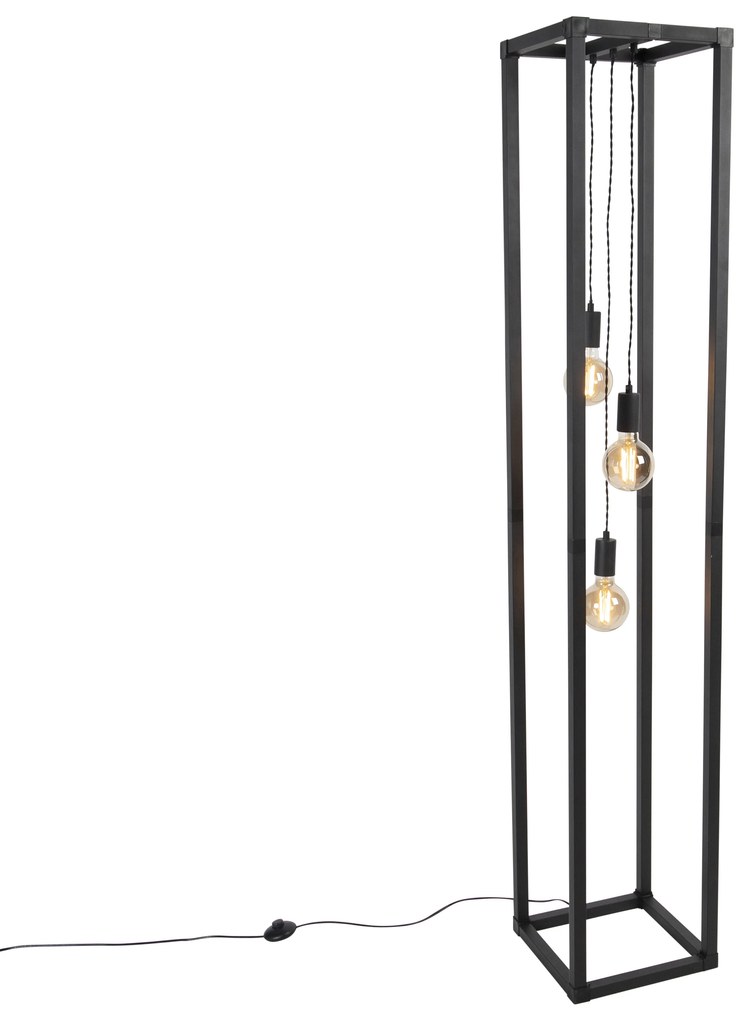 Lampada da terra intelligente nera 3 luci con Wi-Fi G95 - Big Cage