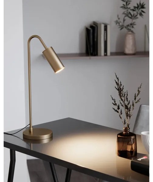 ByRydens 4002580-6503 - Lampada da tavolo CURVE 1xGU10/7W/230V dorata