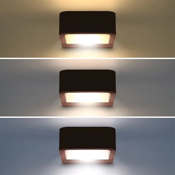 Brilagi - Lampada LED da esterno BARI LED/7W/230V 3000/4000/6000K marrone IP54