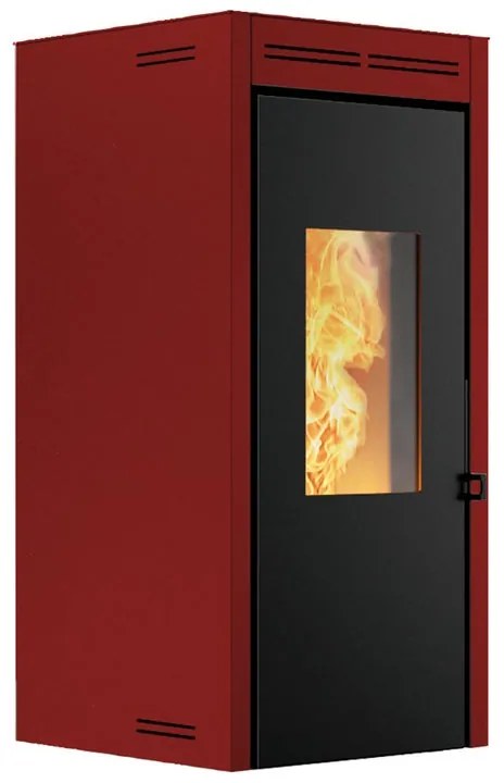 Stufa pellet idro INVICTA Teramo 17 16.8 kW bordeaux