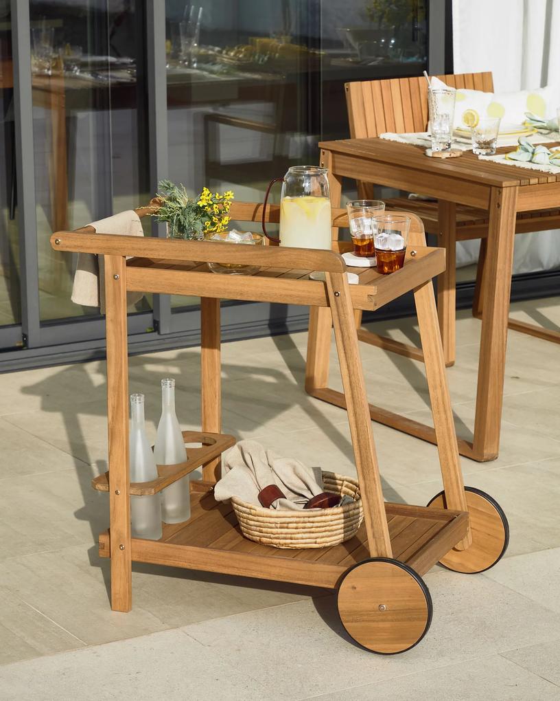 Kave Home - Tavolo carrello Felisa in legno di acacia FSC 100%