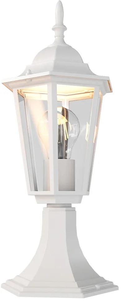Paletto Lampione Vintage 40cm E27 IP54 Bianco - Serie Tosca