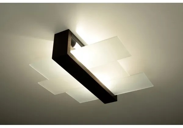 Sollux SL.0074 - Plafoniera FENIKS 2 2xE27/60W/230V wenge