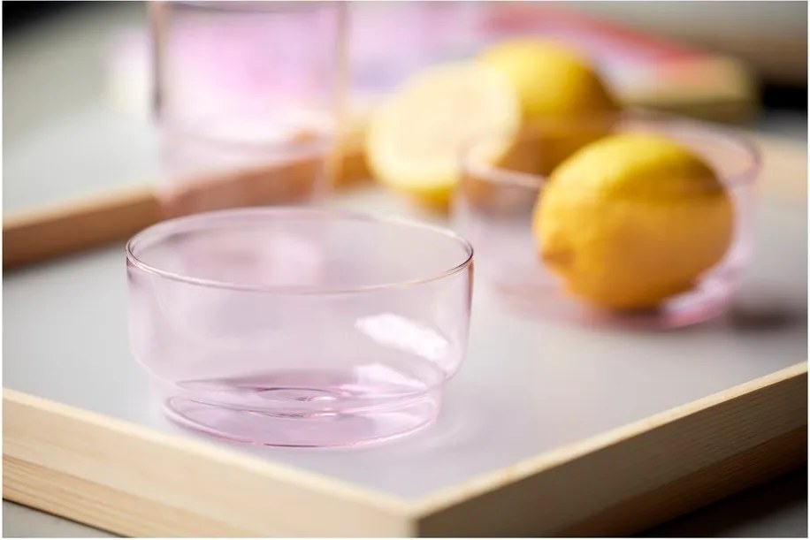 Ciotoline in set rosa in vetro 2 pz 500 ml Torino – Lyngby Glas
