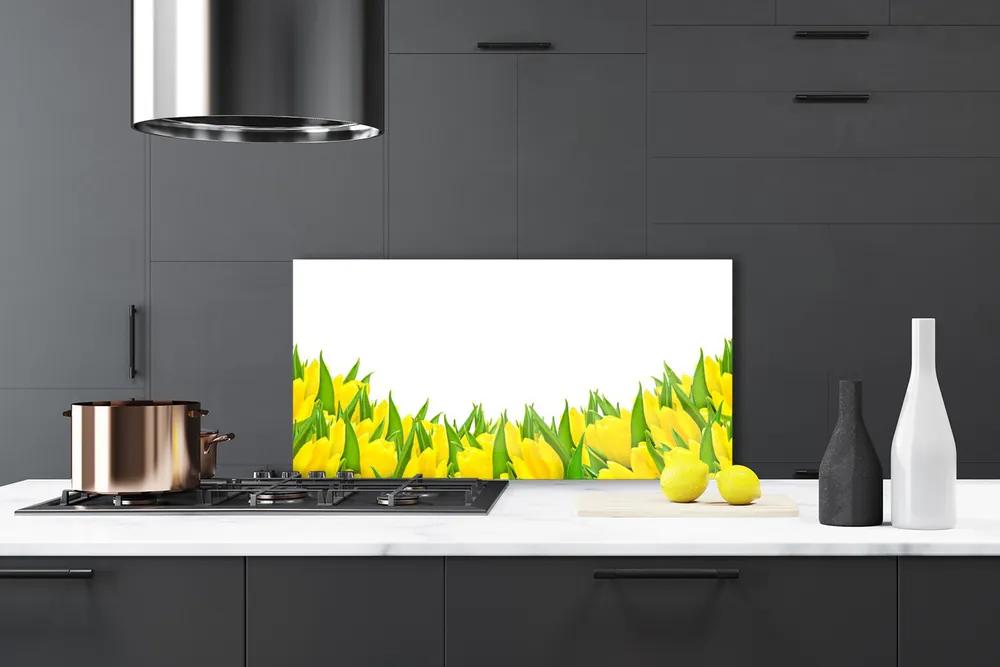 Rivestimento parete cucina Fiori Natura Tulipani 100x50 cm