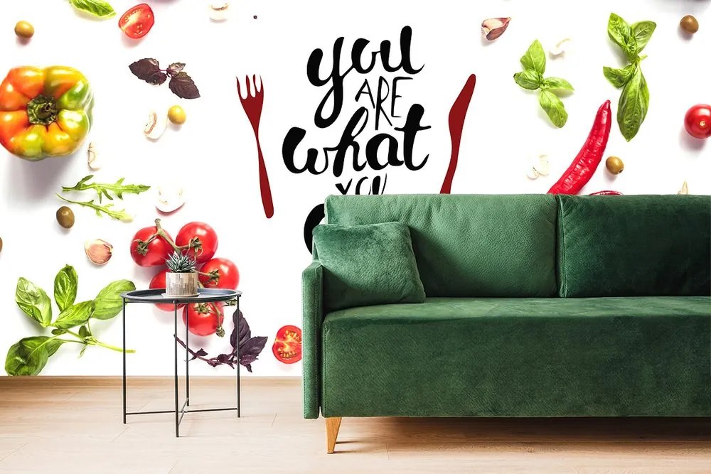 Carta da parati autoadesiva – You are what you eat