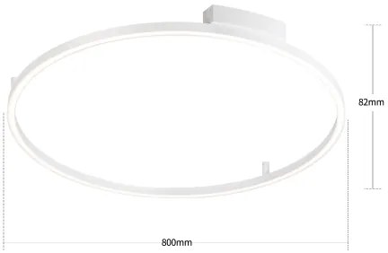 Brilagi - Lampada LED dimmerabile PORTOFINO LED/60W/230V Ø 80 cm bianca + telecomando