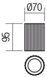 Redo 01-2585 - Faretto DELPHI 1xGU10/7W/230V Ø 7 cm dorato