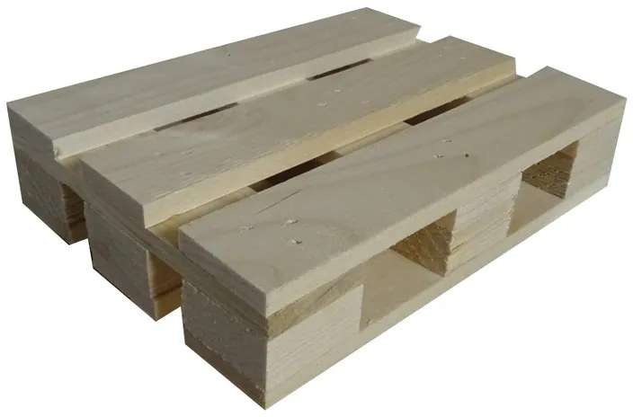 Pallet in legno grezzo 35 x 20 cm. Confezione da 4 pezzi