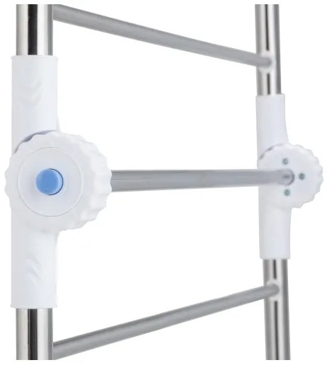 WENKO 3772020100 - Stendibiancheria PROFI 65x150 cm acciaio inox/argento/bianco