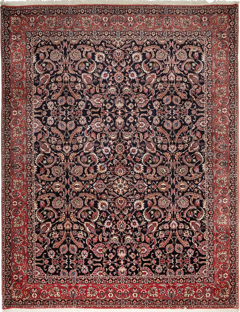 Bidjar Tappeto 310x400 Blu (Iran) Annodato A Mano
