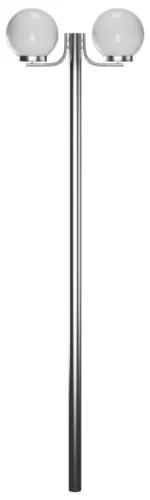Lampione da Giardino con 2 Lampade 220 cm