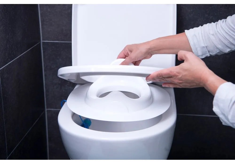 Sedile del water per bambini rosa scuro Bella Bambina - Rotho