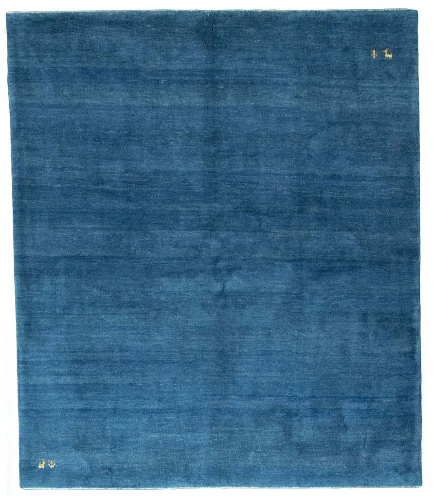 Gabbeh Tappeto 240x200 Blu (Iran) Annodato A Mano