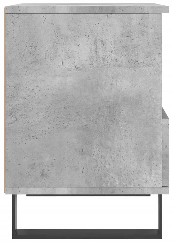 Comodini 2pz Grigio Cemento 40x35x50 cm in Legno Multistrato